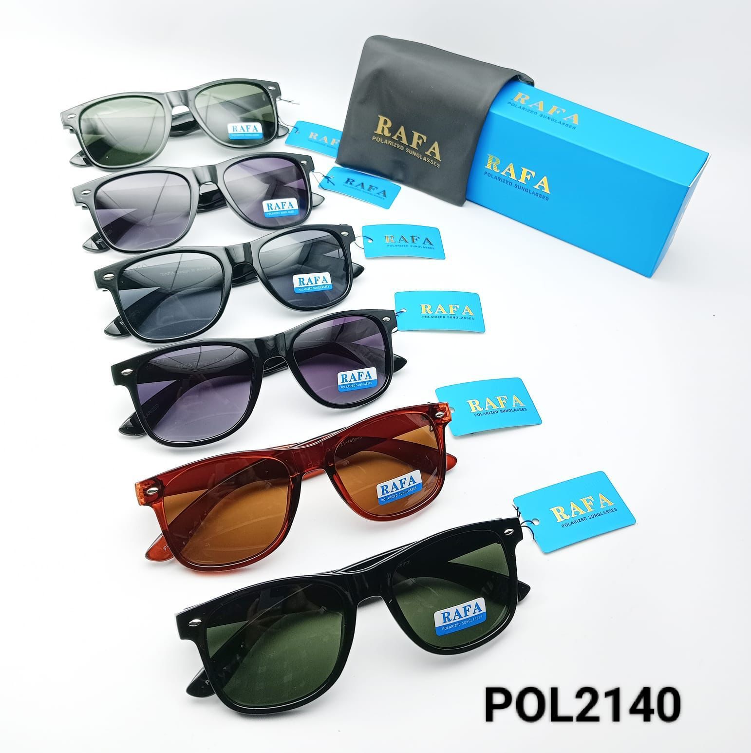 POL2140 Polarized Sunglasses with Packing Kit – 6 Pcs Box