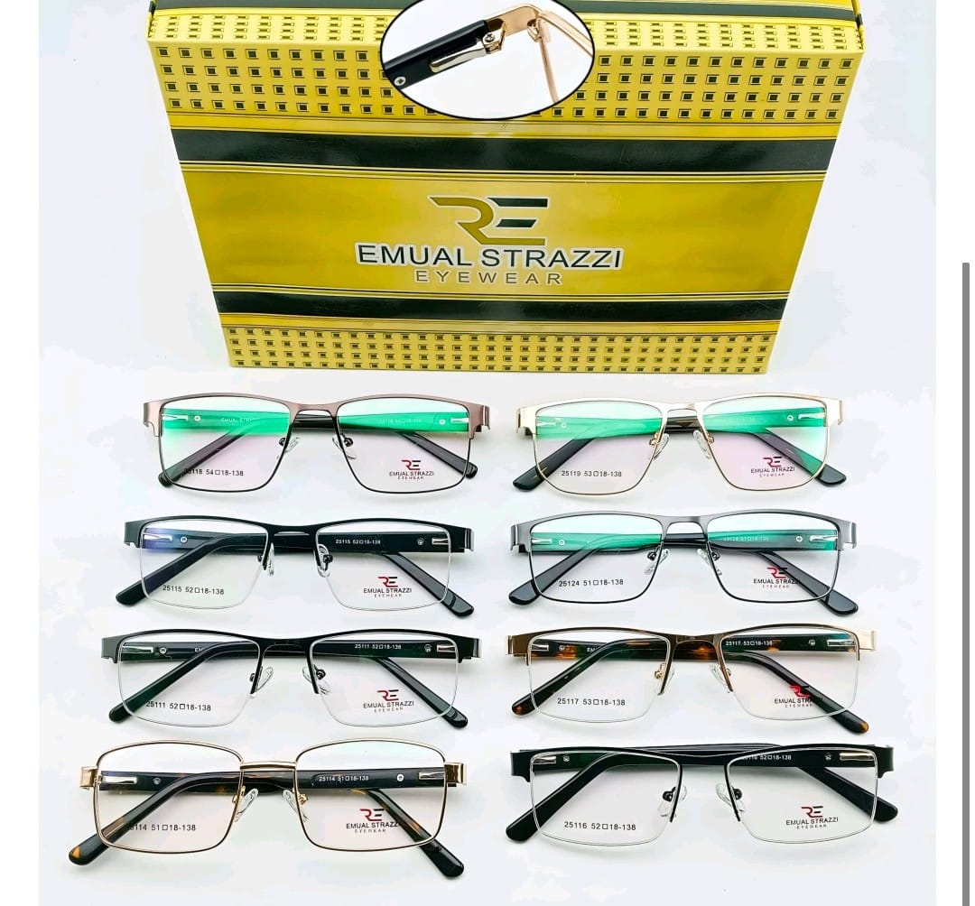 Emual Strazzi Half-Rim Metal Frames - Image 4