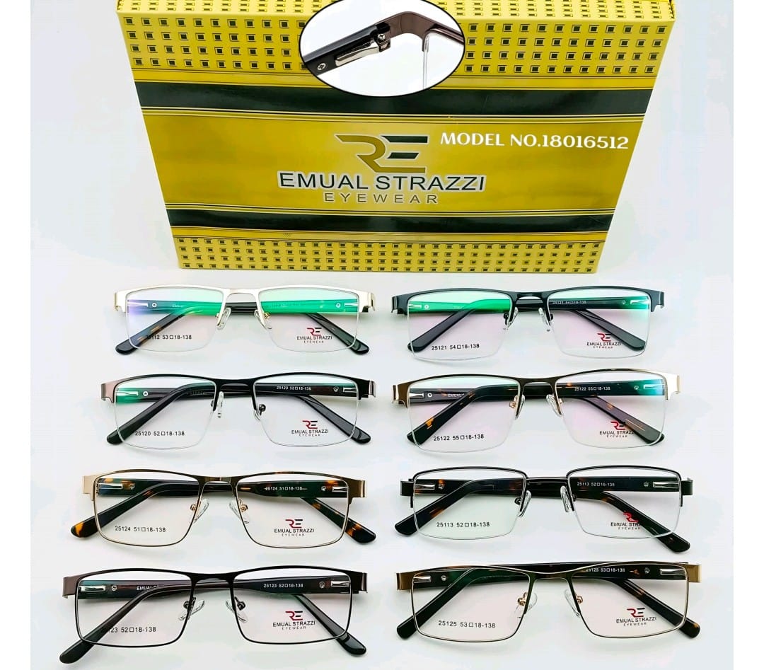 Emual Strazzi Half-Rim Metal Frames