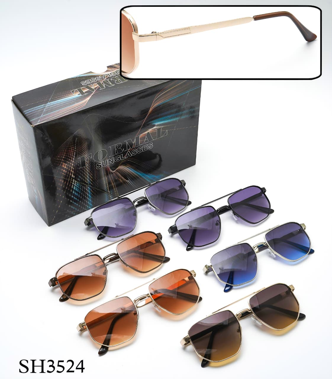 SH3523 Metal Frame Sunglasses – Formal Collection - Image 8