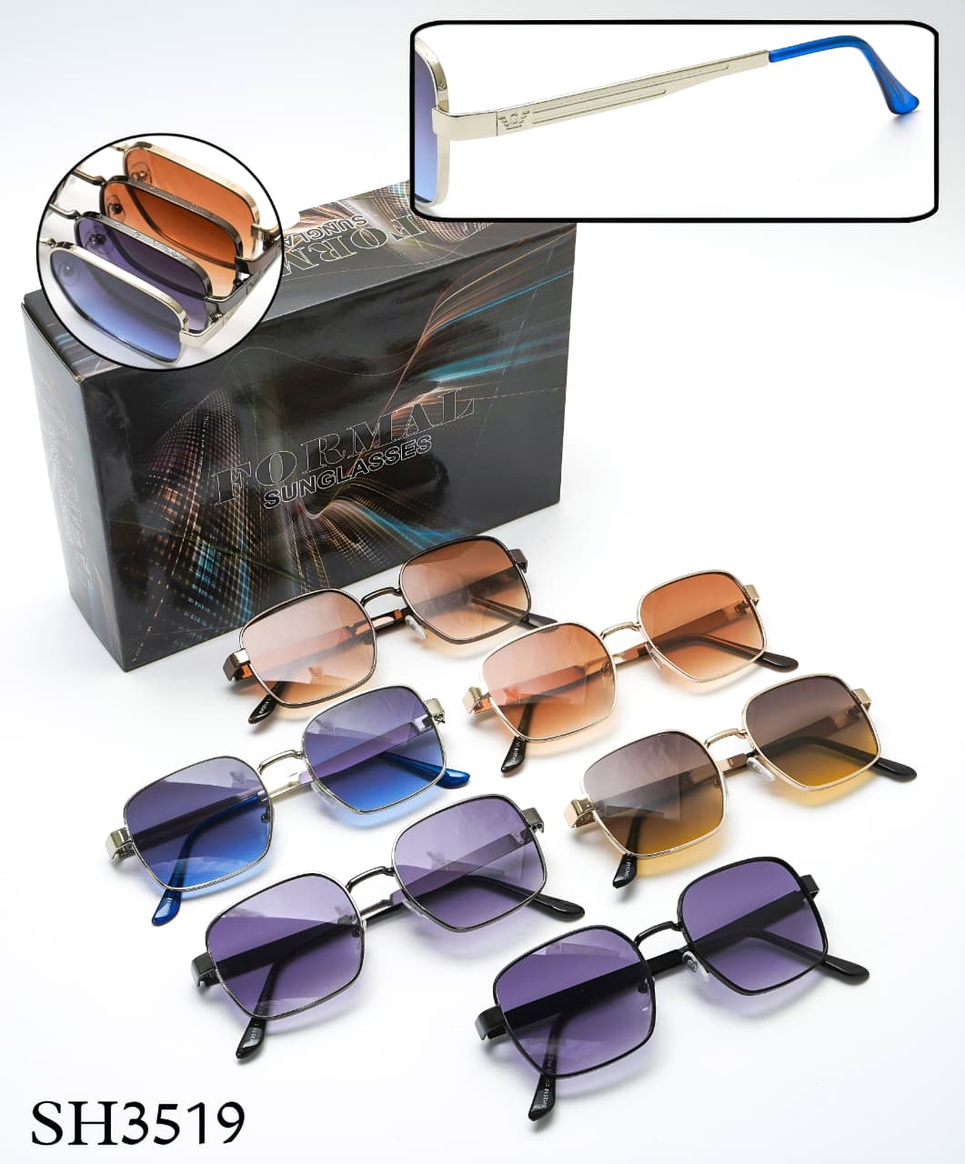 SH3523 Metal Frame Sunglasses – Formal Collection - Image 7