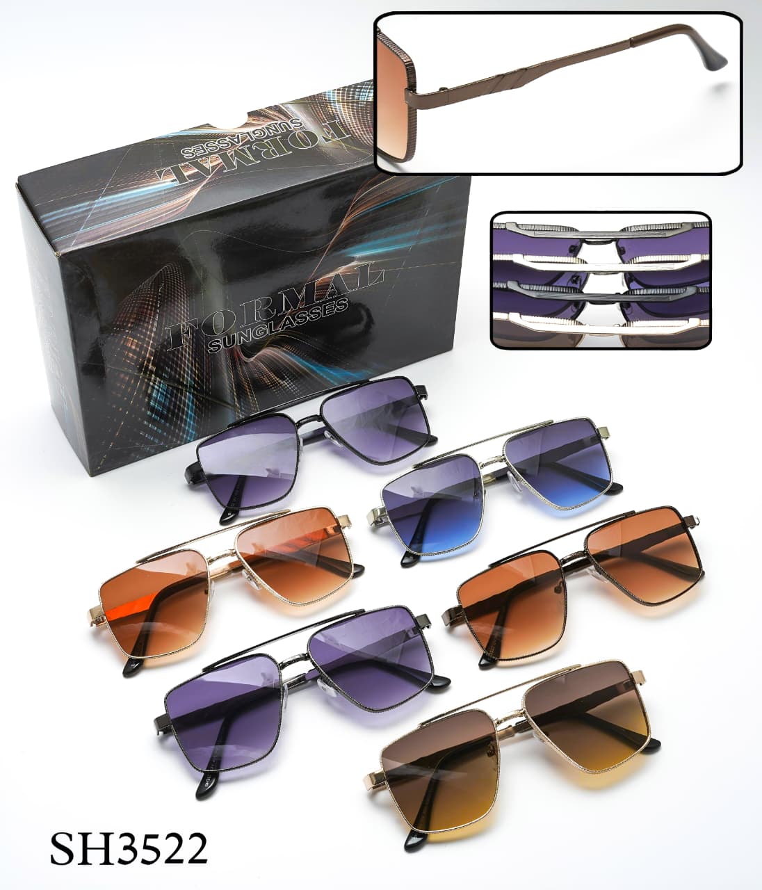 SH3523 Metal Frame Sunglasses – Formal Collection - Image 4