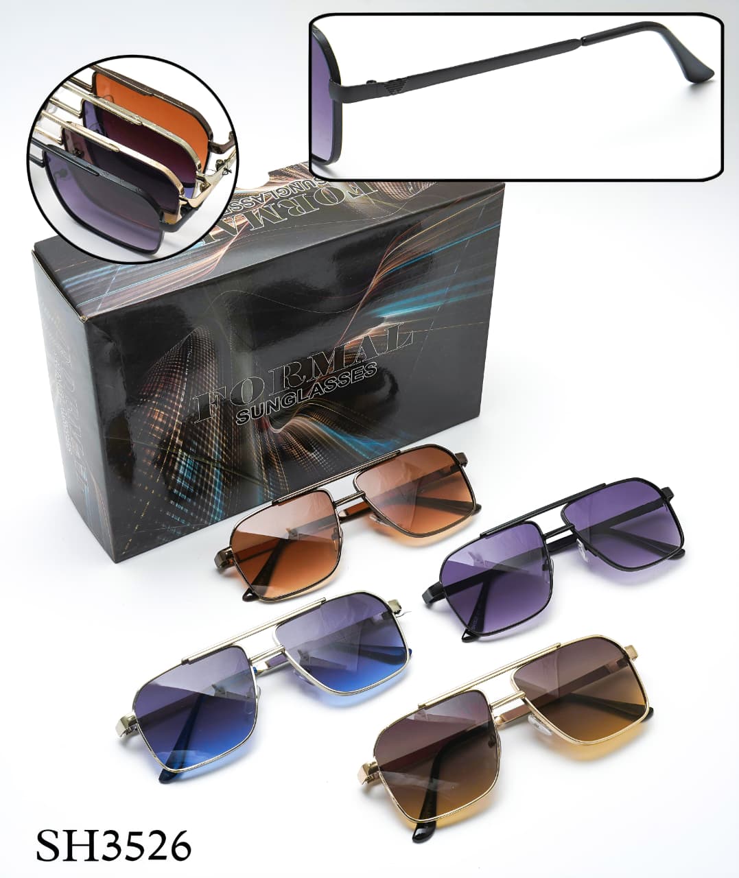 SH3523 Metal Frame Sunglasses – Formal Collection - Image 2