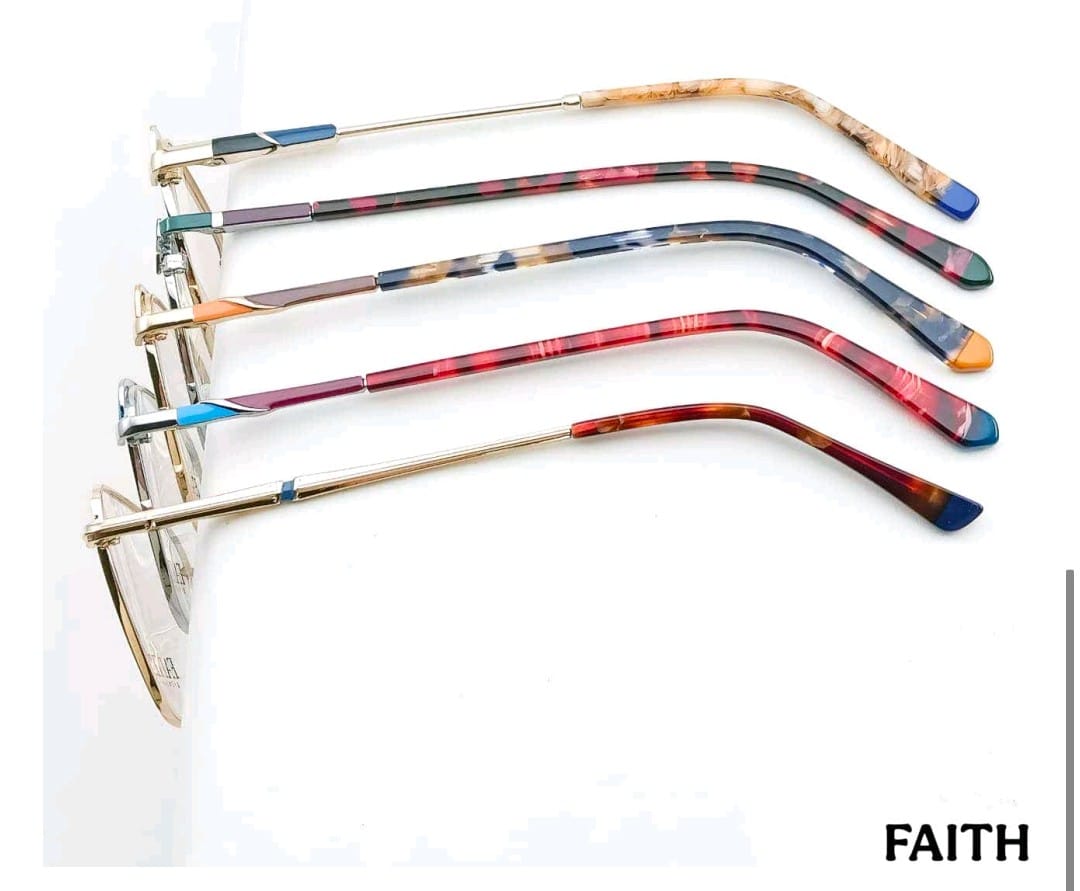 Faith Eyewear Model 15015015 Metal Optical Frame - Image 6