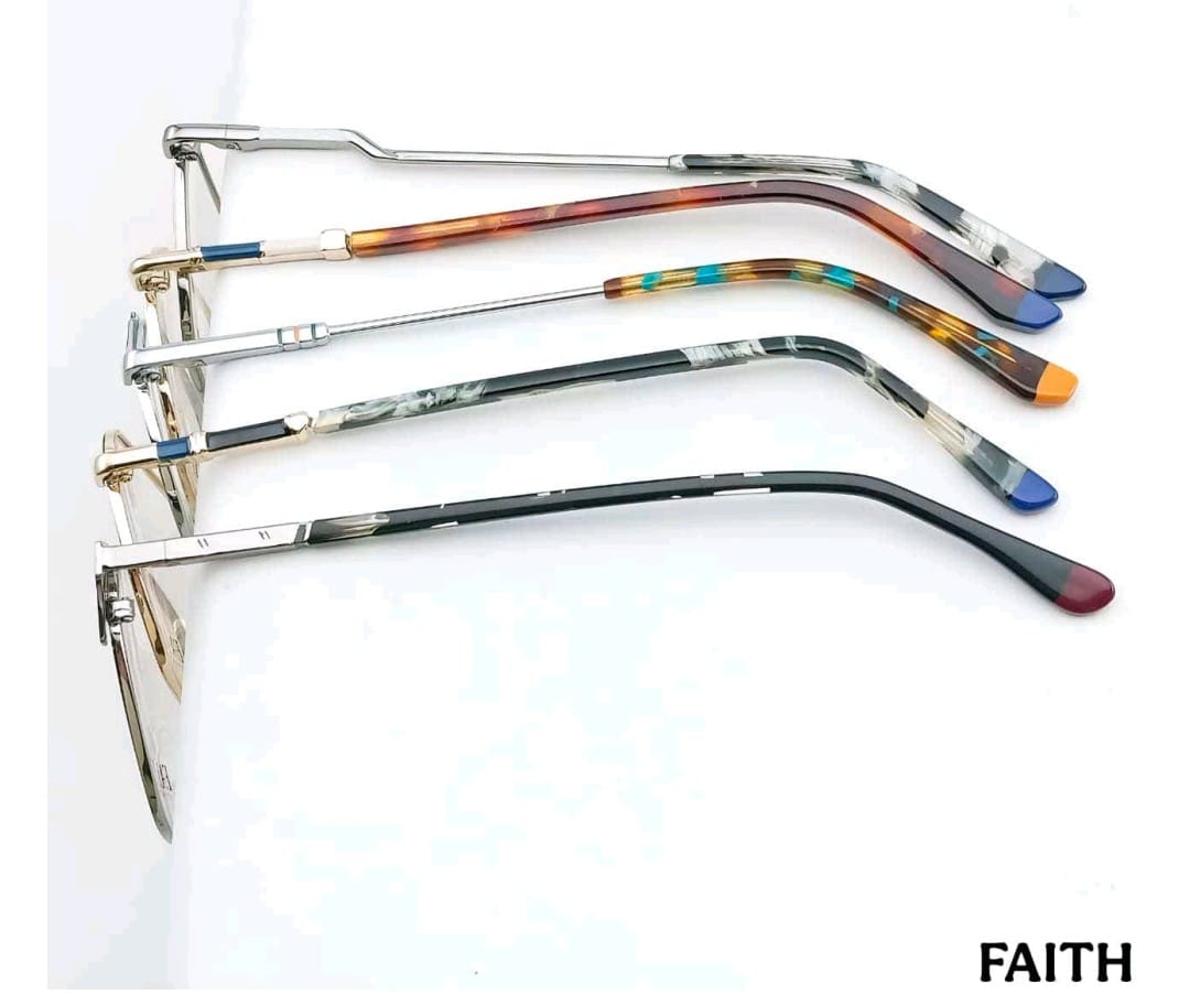 Faith Eyewear Model 15015015 Metal Optical Frame - Image 5