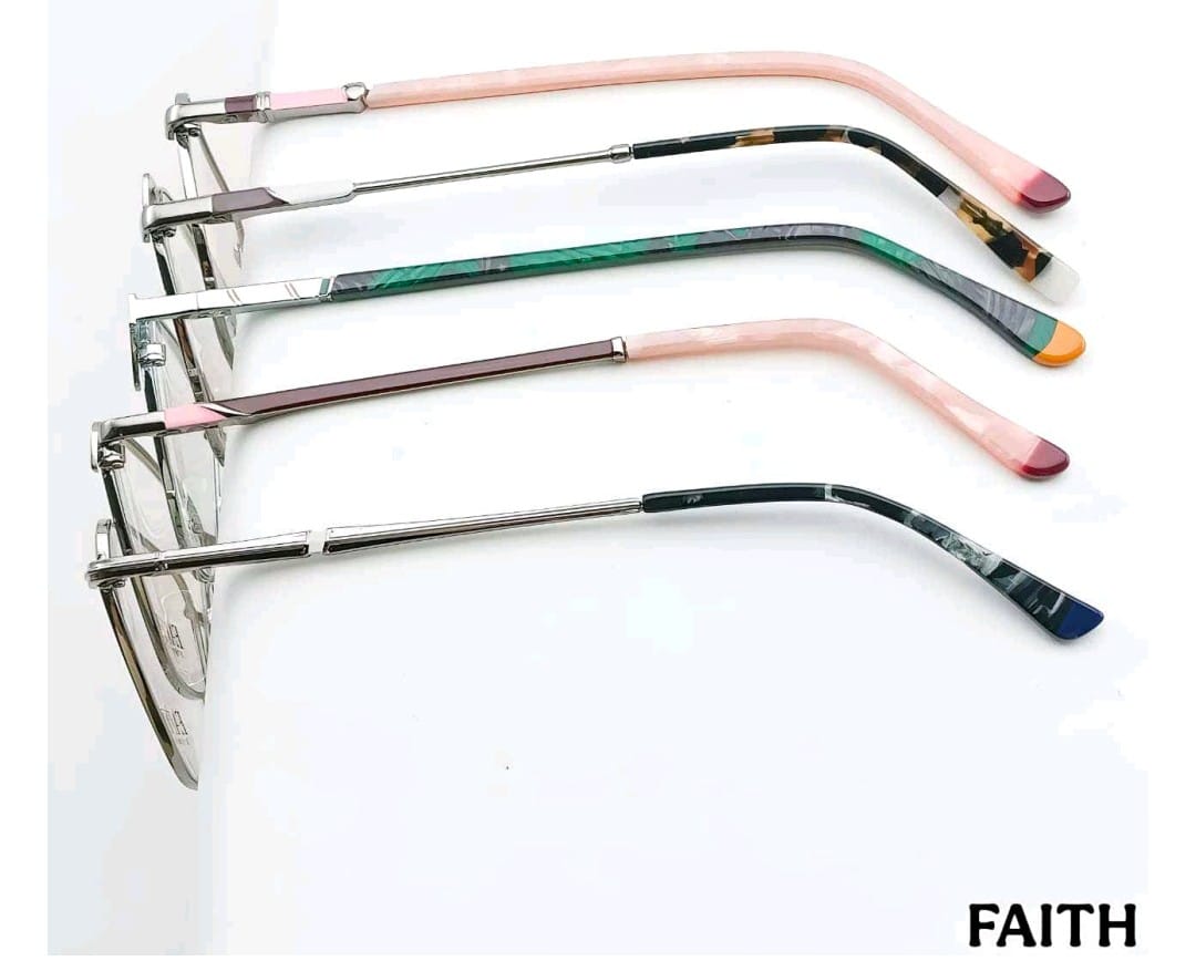 Faith Eyewear Model 15015015 Metal Optical Frame - Image 3