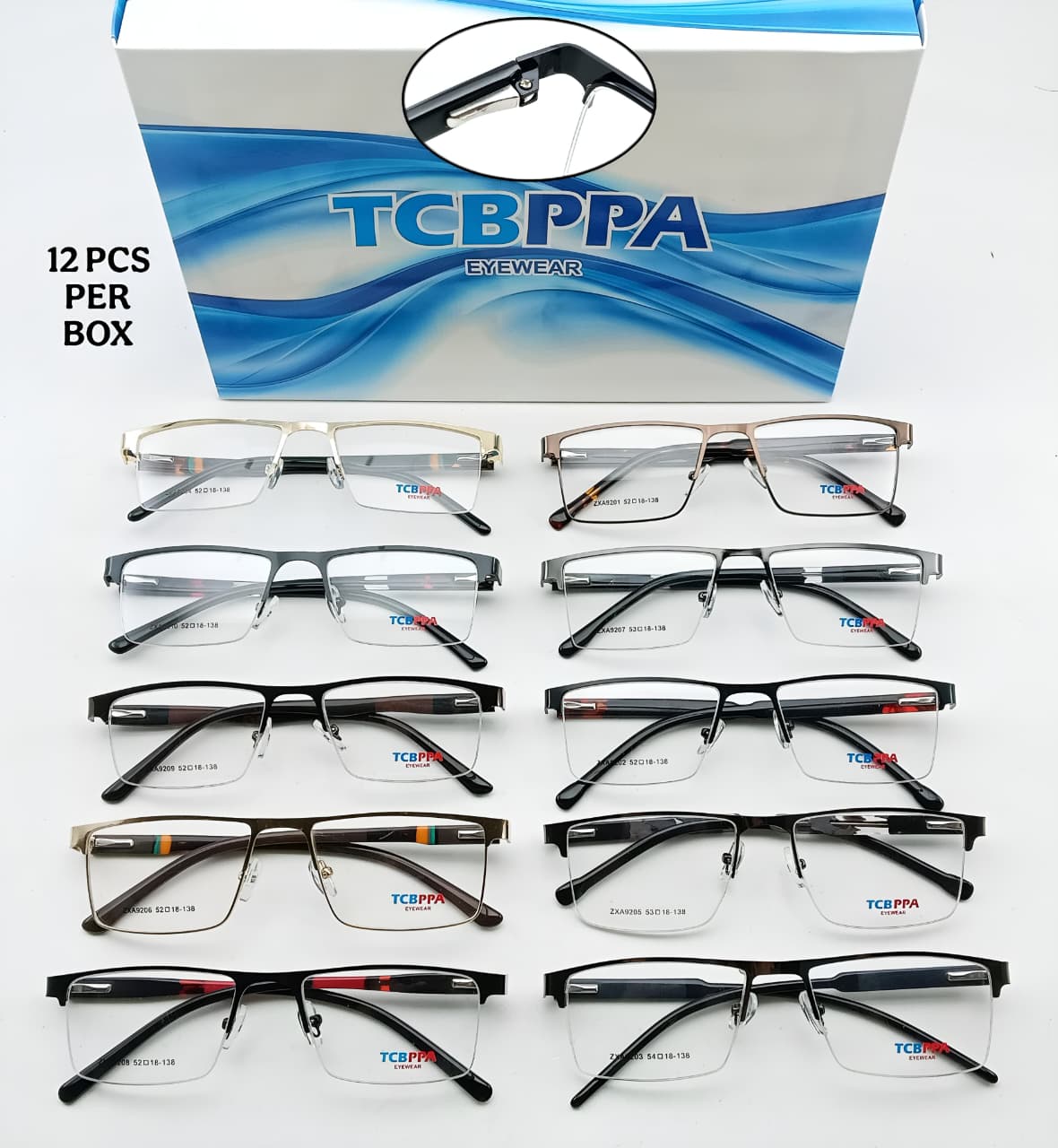 TCBPPA Bifocal Conceal Spring Frames – 10 Models (12 PC Box)