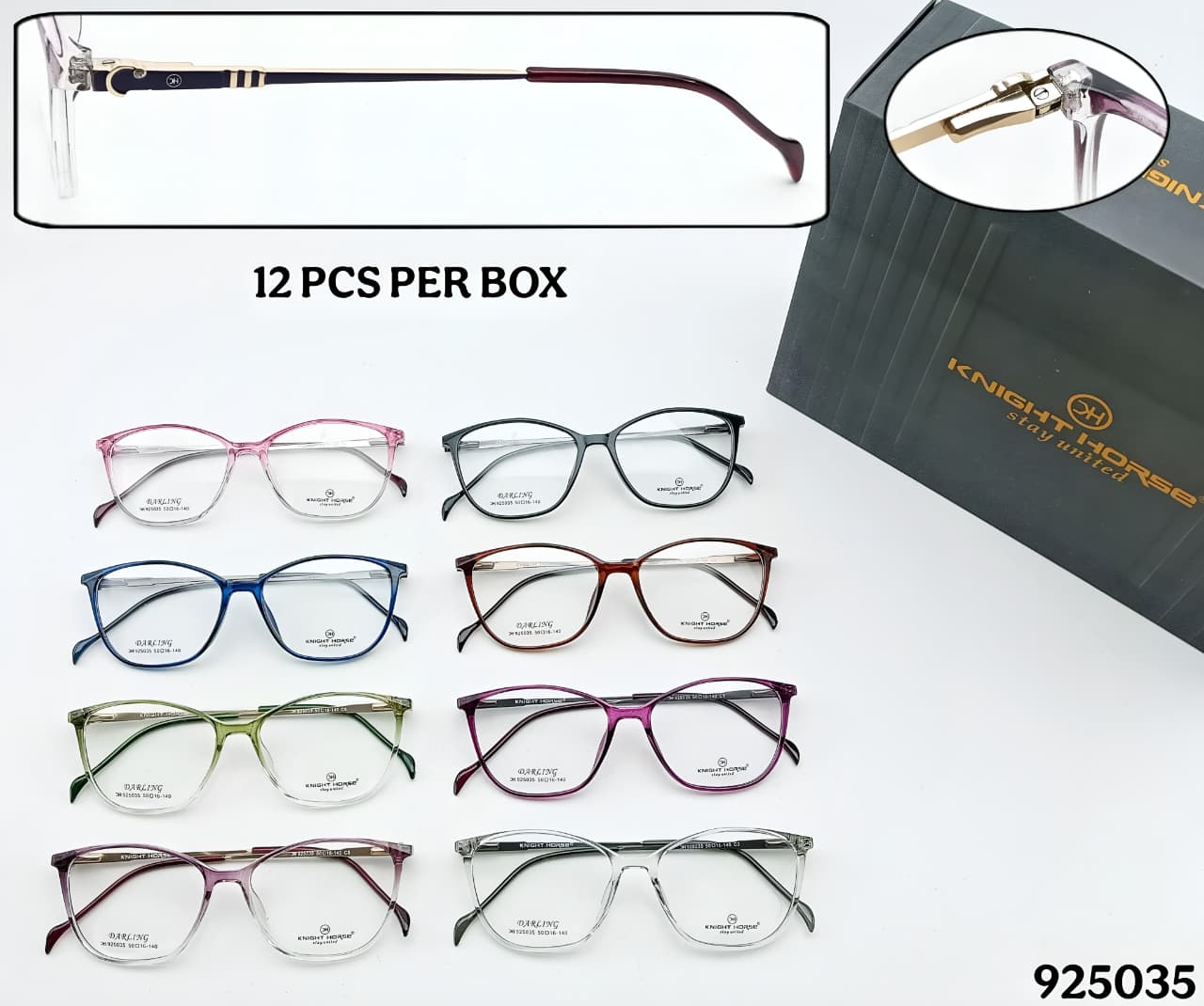 KH Darling Cat Eye – TR Front with Metal Spring Side (10 Designs, 12 Pcs Box) - Image 9