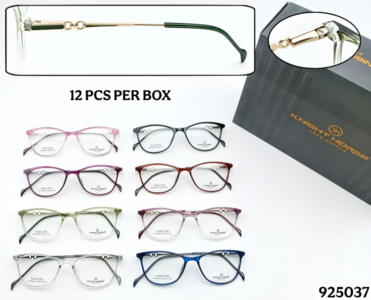 KH Darling Cat Eye – TR Front with Metal Spring Side (10 Designs, 12 Pcs Box) - Image 7