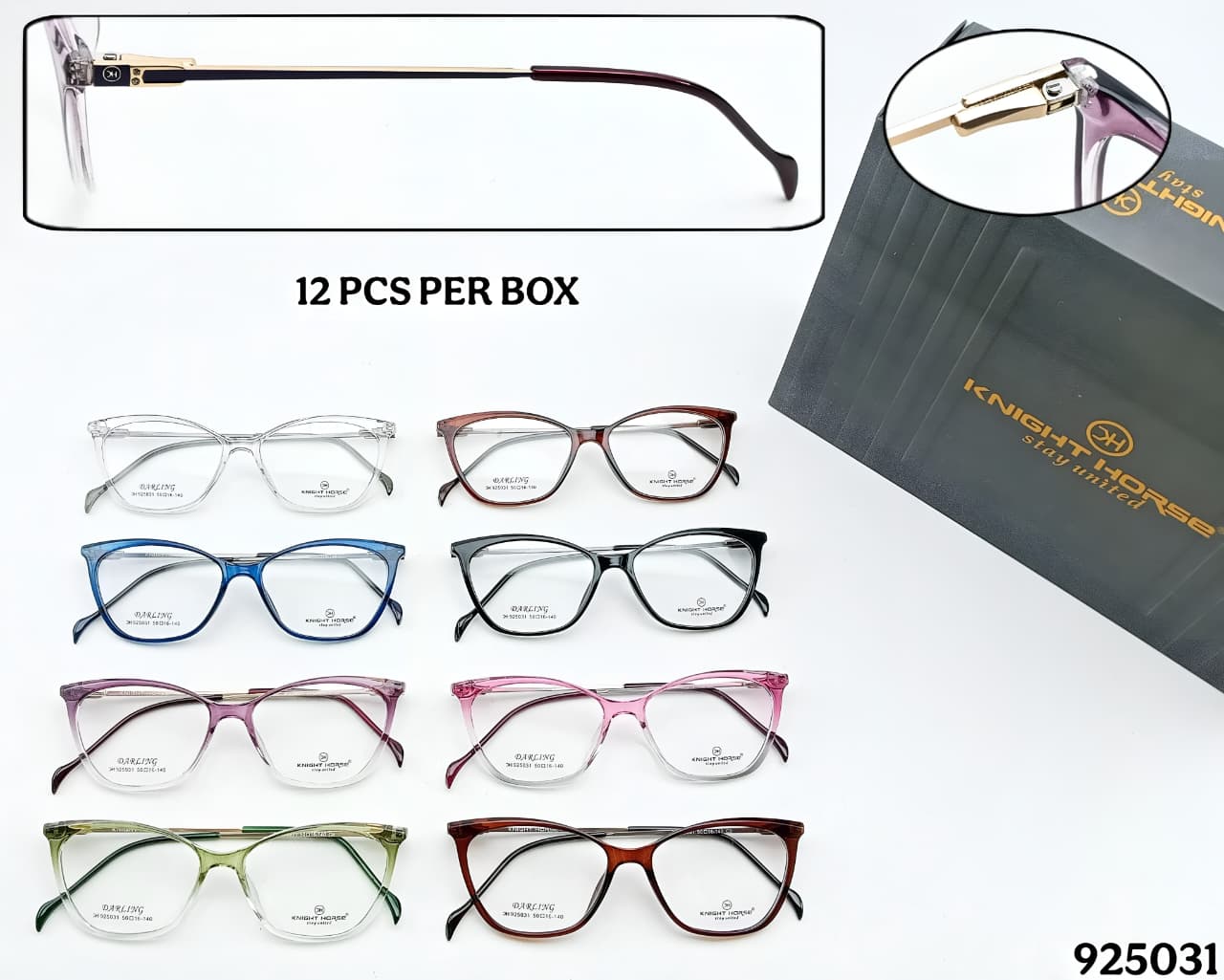 KH Darling Cat Eye – TR Front with Metal Spring Side (10 Designs, 12 Pcs Box) - Image 2