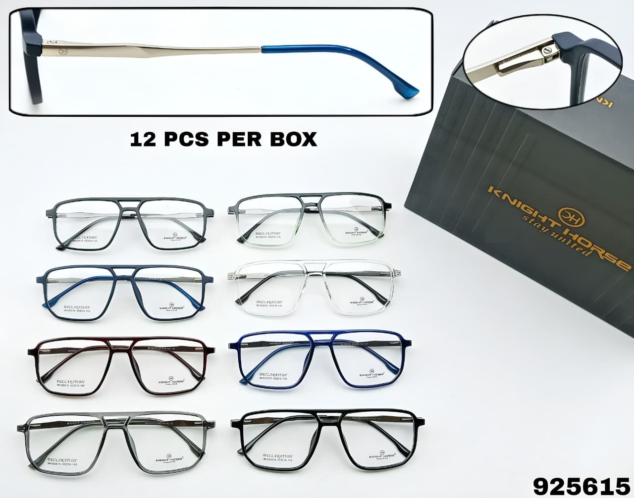 KH Declaration Double Bar Frames – TR Front with Metal Spring Temples - Image 8