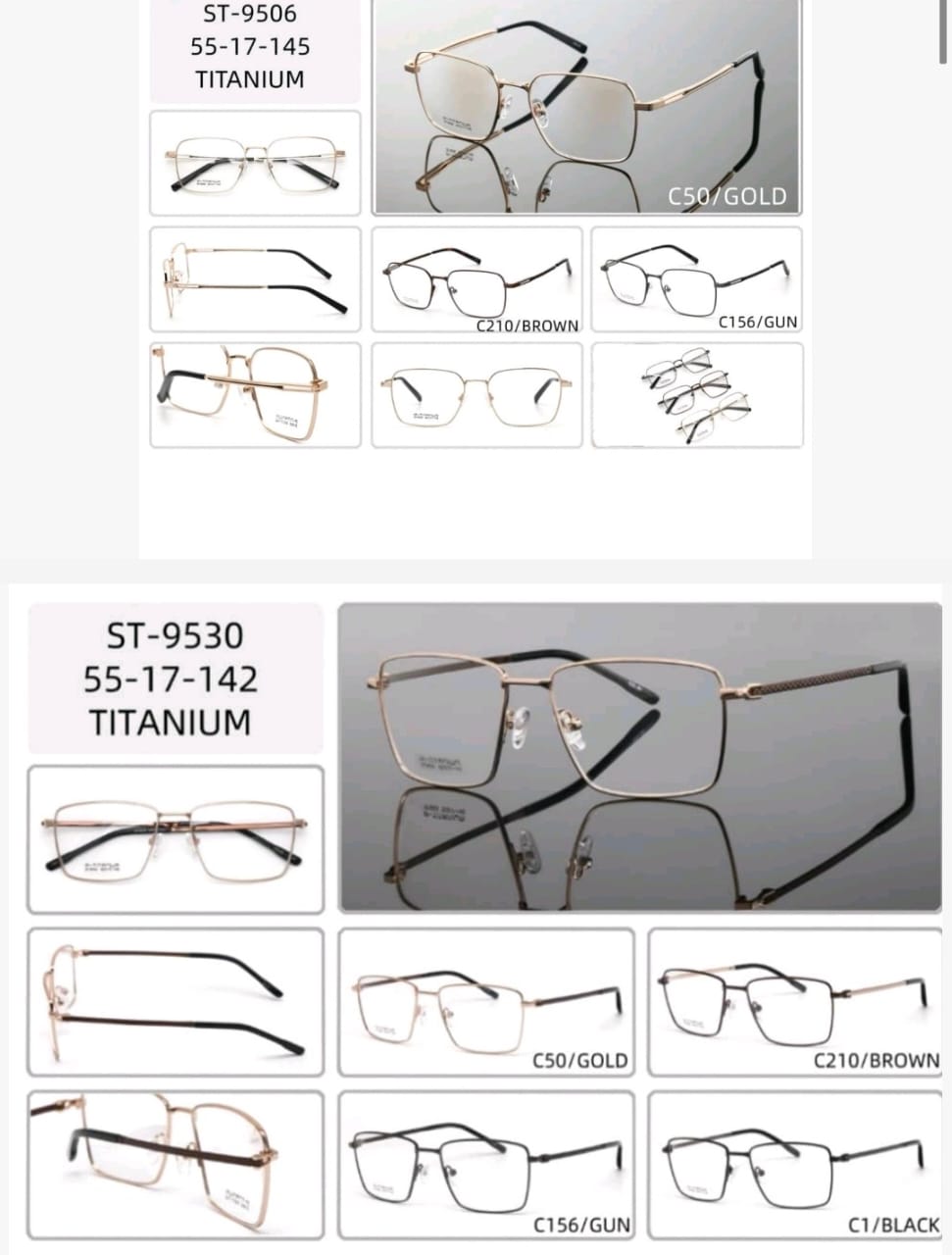 Premium Original Titanium Rimless – Gold Plated Ultra Light - Image 14