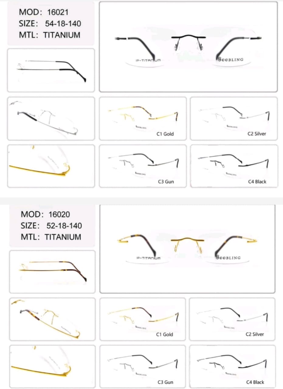 Premium Original Titanium Rimless – Gold Plated Ultra Light - Image 7