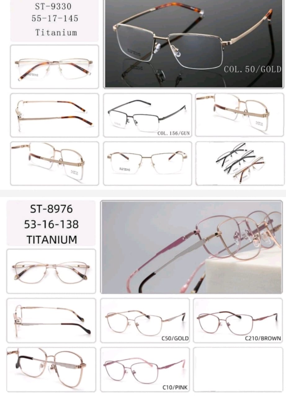 Premium Original Titanium Rimless – Gold Plated Ultra Light - Image 3