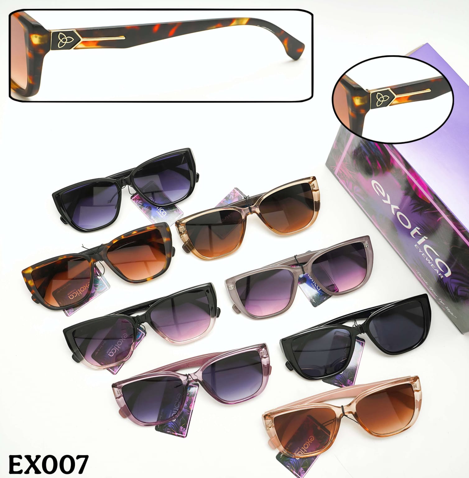 Exotica Eyewear Ladies Sunglasses – UV Protection (10 Model, 12 Pcs Box) - Image 2