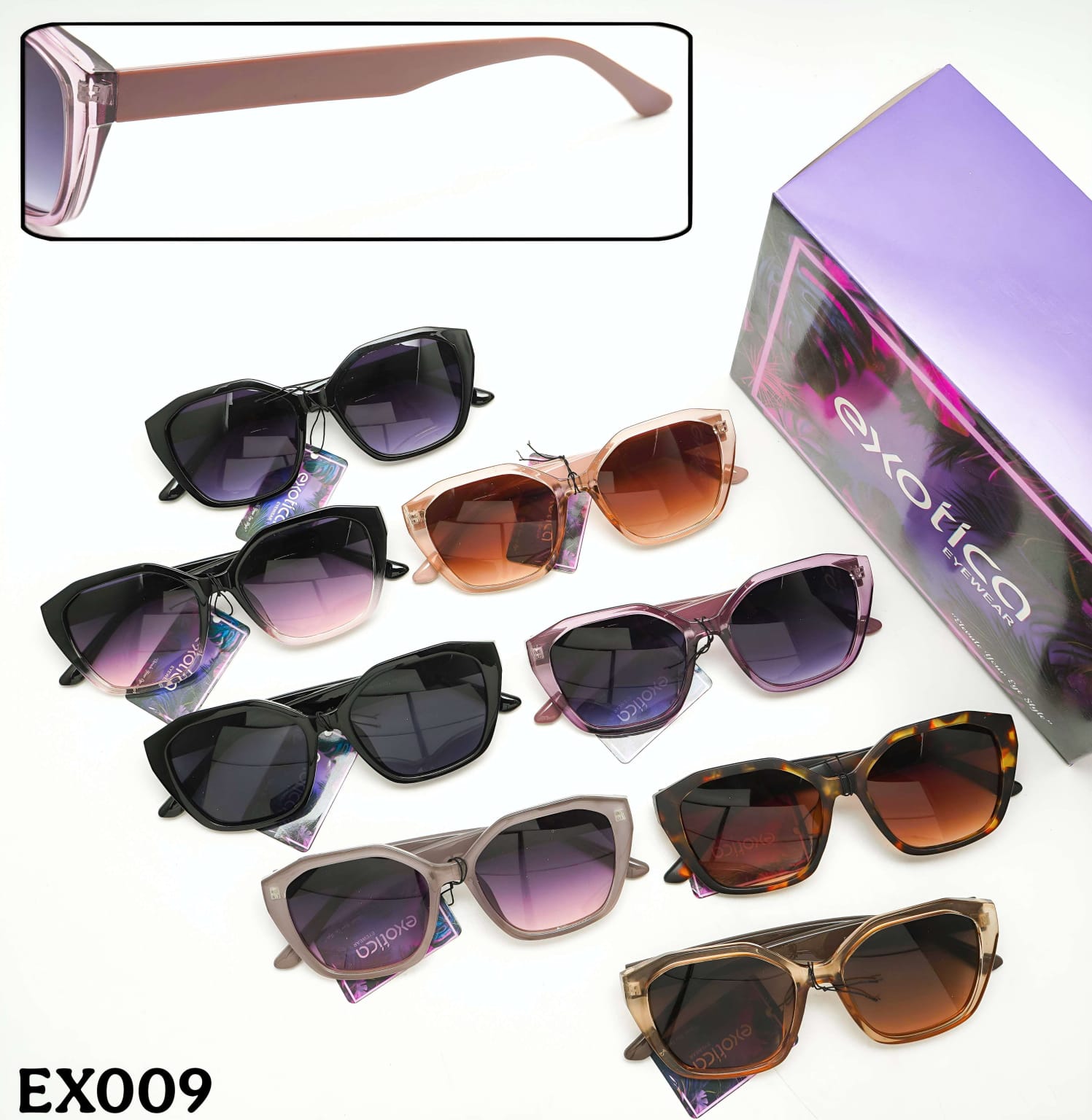 Exotica Eyewear Ladies Sunglasses – UV Protection (10 Model, 12 Pcs Box) - Image 3
