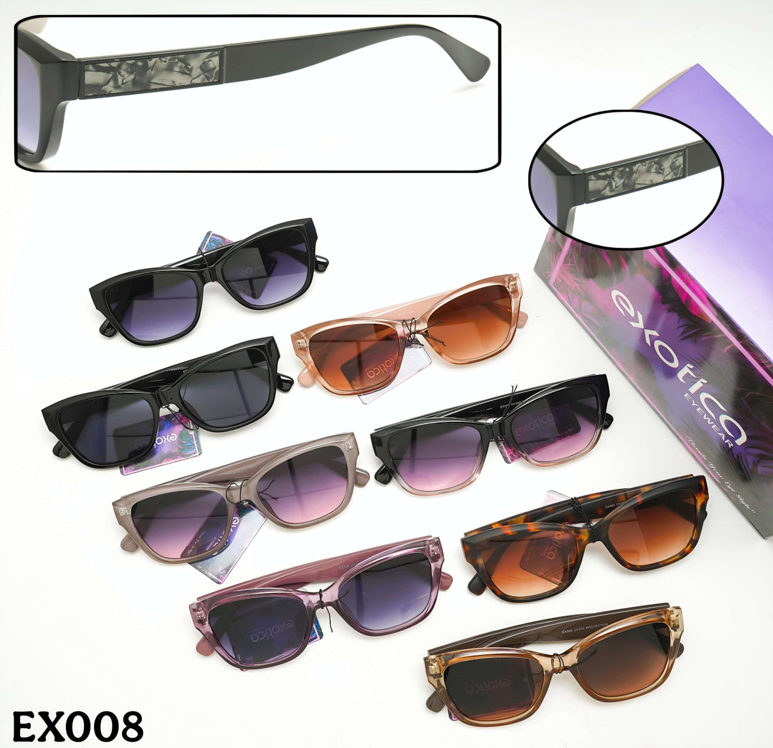 Exotica Eyewear Ladies Sunglasses – UV Protection (10 Model, 12 Pcs Box) - Image 4