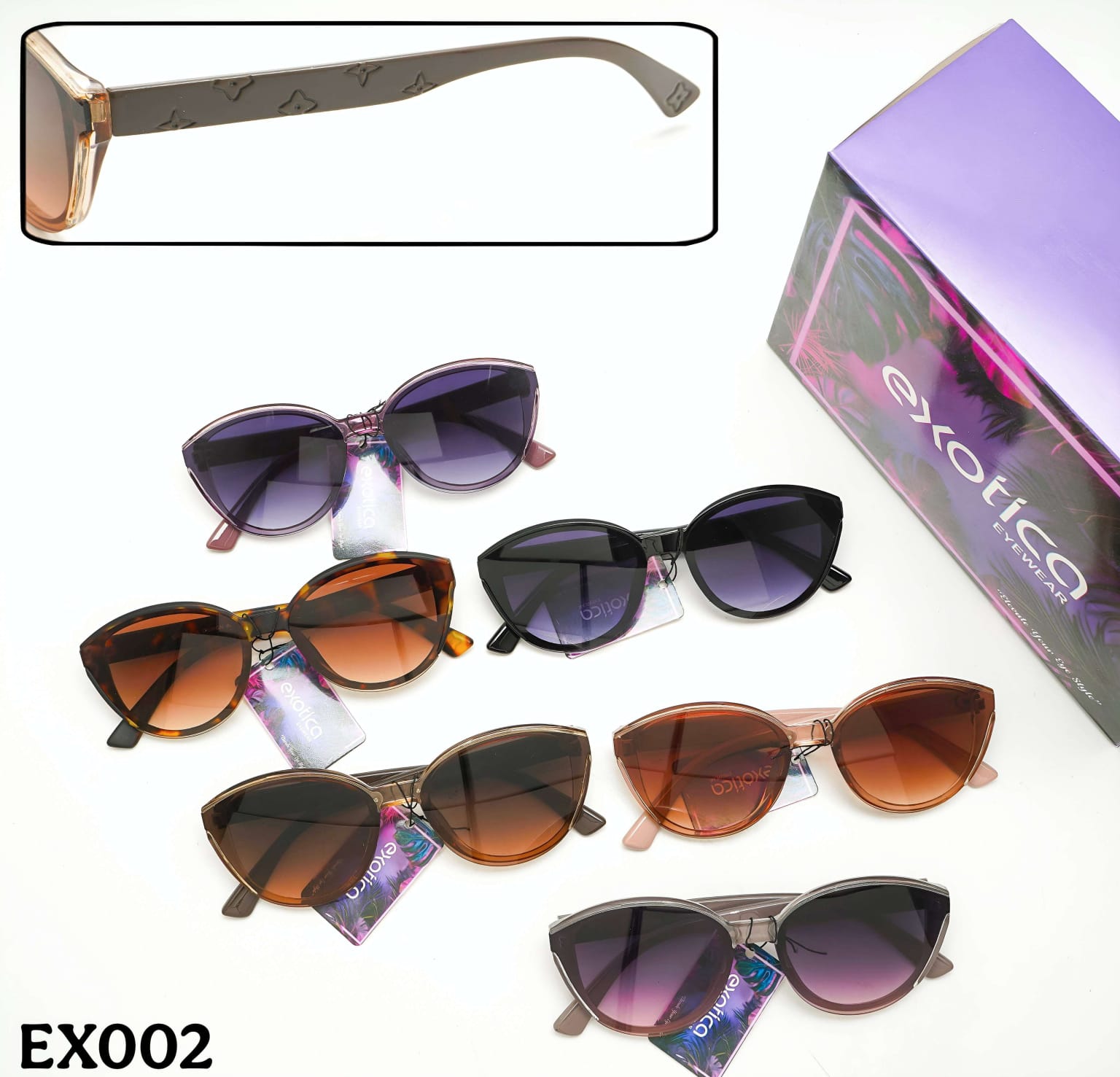 Exotica Eyewear Ladies Sunglasses – UV Protection (10 Model, 12 Pcs Box) - Image 9